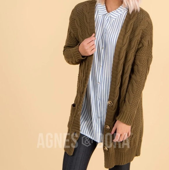Agnes Bargain Agnes And Dora Cable Knit Pullover Agnes Dora Sweaters Agnes Dora Slouchy Cable Knit Cardigan